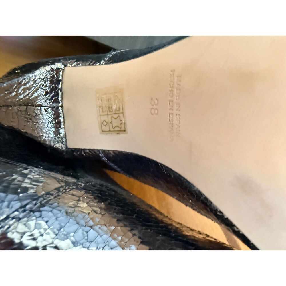 Free People Willa - silver heeled ankle boots - size EU 38 / US 8 - Picture 6 of 8